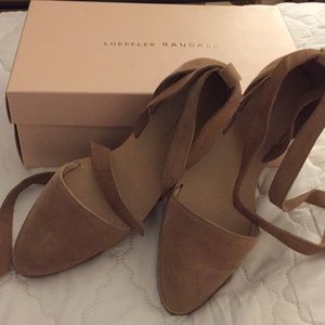 Loeffler Randall Dina Split Suede Flats